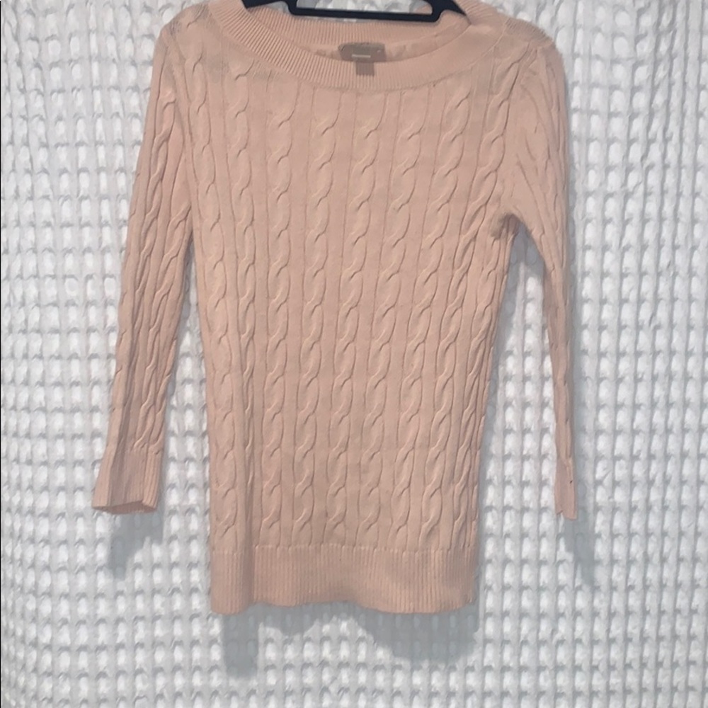Cable knit sweater